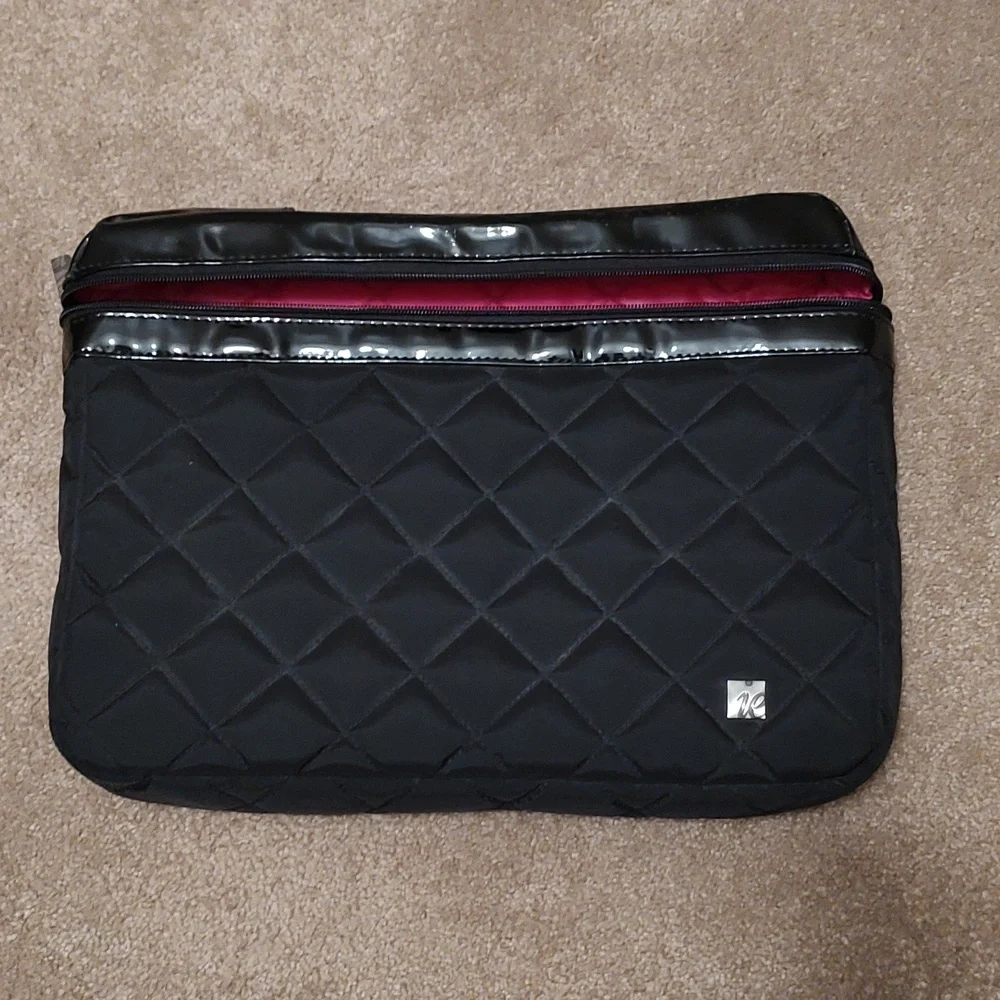 Black padded laptop bag